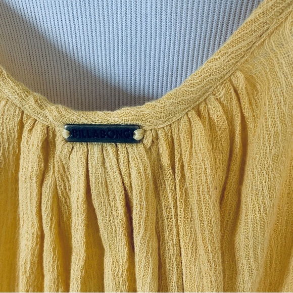Billabong Babydoll Dress Cover-Up Yellow Size Medium NWT - Picture 11 of 15